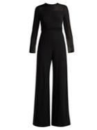 Goat Glamour Silk-trimmed Crepe Jumpsuit