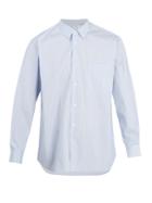 Comme Des Garçons Shirt Forever Striped Cotton-poplin Shirt