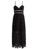 Matchesfashion.com Zimmermann - Jaya Wave Cotton Midi Dress - Womens - Black