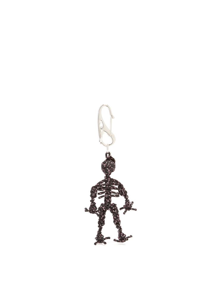 Alexander Mcqueen Braided Cord Skeleton Keyring