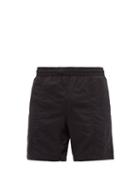 Matchesfashion.com Ami - Ami De Coeur-patch Swim Shorts - Mens - Black