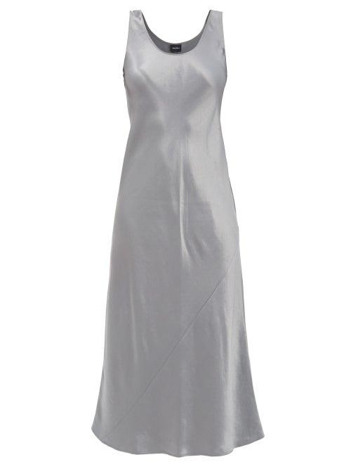 Matchesfashion.com Max Mara Leisure - Talete Dress - Womens - Dark Grey