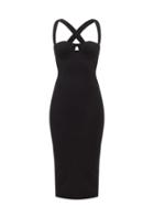 Galvan - Diana Cutout Midi Dress - Womens - Black