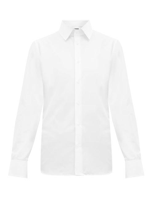 Matchesfashion.com Gucci - French-cuff Cotton-poplin Shirt - Mens - White