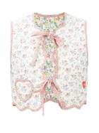Horror Vacui - Pauline Reversible Floral-print Cotton Gilet - Womens - White Multi
