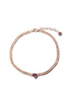 Matchesfashion.com Shay - Heart Diamond, Sapphire & 18kt Rose-gold Necklace - Womens - Rose Gold