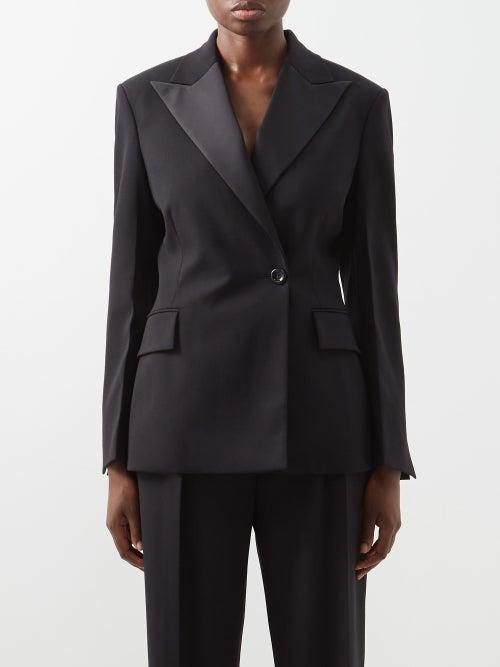 Proenza Schouler - Wool-blend Tuxedo Suit Jacket - Womens - Black