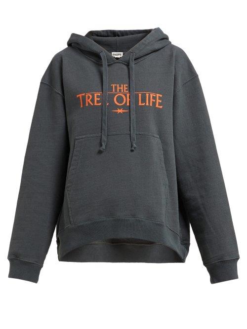 Matchesfashion.com Phipps - Tree Of Life Print Cotton Sweatshirt - Womens - Khaki