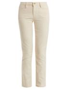 Matchesfashion.com Frame - Le High Straight Leg Corduroy Jeans - Womens - Ivory