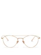 Matchesfashion.com Linda Farrow - Aviator Glasses - Womens - Gold
