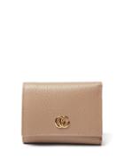 Gucci - Petite Marmont Grained-leather Wallet - Womens - Pink