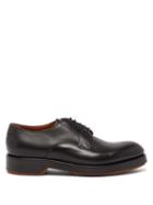 Ermenegildo Zegna - Leather Derby Shoes - Mens - Black
