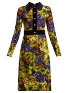 Dolce & Gabbana Grape-print Cady Dress