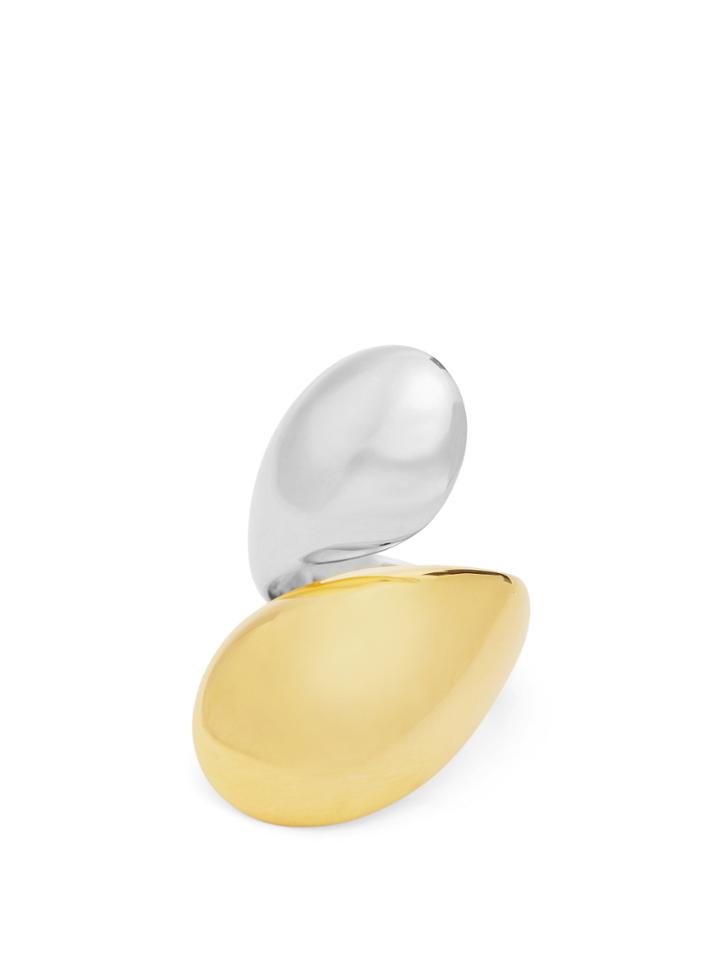Charlotte Chesnais Petal Silver And Gold-plated Ring