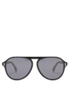 Matchesfashion.com Fendi - D-frame Acetate Sunglasses - Mens - Black