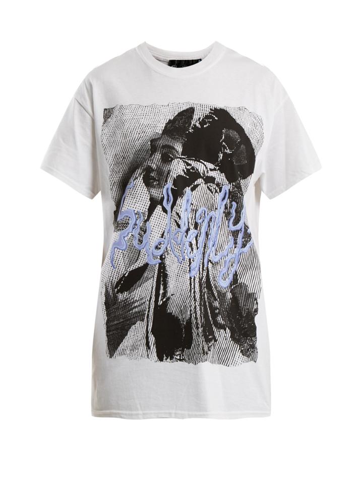 Blue Roses Suddenly Printed T-shirt