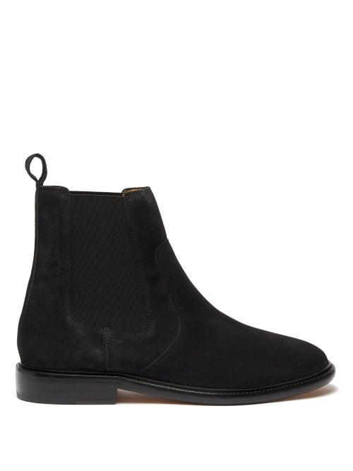 Matchesfashion.com Isabel Marant - Suede Chelsea Boots - Mens - Black