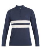 Matchesfashion.com Iffley Road - Worthing Striped Piqu Track Top - Mens - Navy Multi