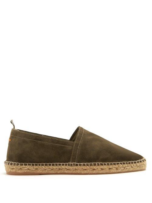 Matchesfashion.com Castaer - Suede Espadrilles - Mens - Khaki