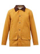 Nudie Jeans - Kalle Corduroy-collar Cotton-canvas Jacket - Mens - Yellow