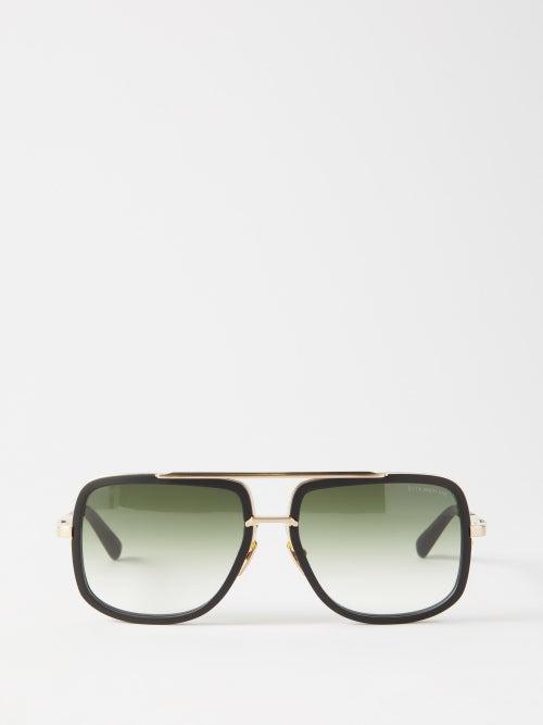 Dita Eyewear - Mach-one D-frame Acetate Sunglasses - Mens - 01bk