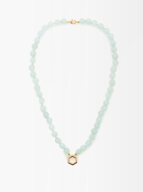 Harwell Godfrey - Foundation Chrysoprase & 18kt Gold Necklace - Womens - Green