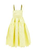 Cecilie Bahnsen - June Quilted-satin Midi Dress - Womens - Yellow
