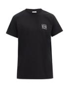 Matchesfashion.com Loewe - Anagram-embroidered Cotton T-shirt - Mens - Black