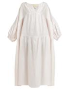 Matchesfashion.com Anaak - Airi Pleated Silk Dress - Womens - Pink