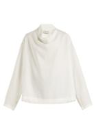 Lemaire Fold-down Collar Twill Blouse