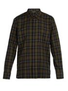Matchesfashion.com Neil Barrett - Barbell Tartan Cotton Shirt - Mens - Black
