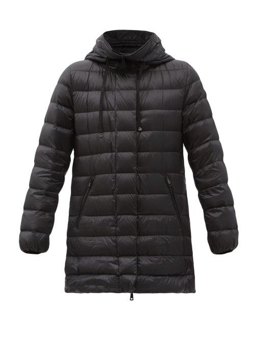 Matchesfashion.com Moncler - Gnosia Nylon Leger Padded Zip-thru Hooded Ls Coat - Womens - Black