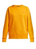 Matchesfashion.com Acne Studios - Fairview Face Cotton Jersey Sweatshirt - Womens - Orange