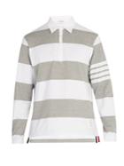 Thom Browne Striped Cotton Polo Shirt