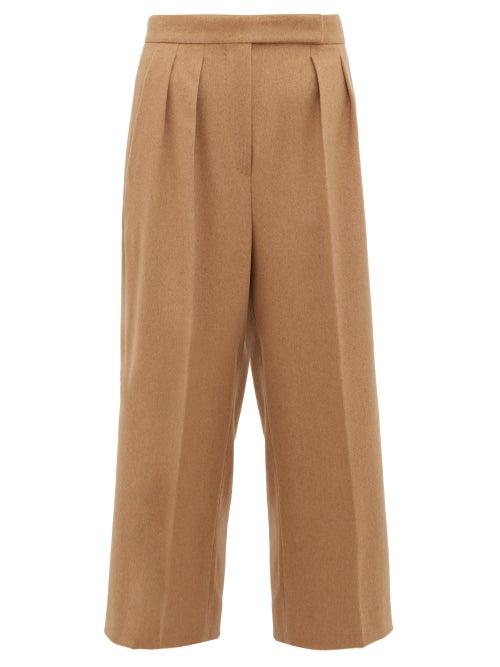 Matchesfashion.com Max Mara - Peplo Trousers - Womens - Camel