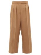 Matchesfashion.com Max Mara - Peplo Trousers - Womens - Camel