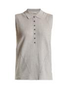 Matchesfashion.com Falke - Golf Ribbed Knit Sleeveless Top - Womens - Light Grey