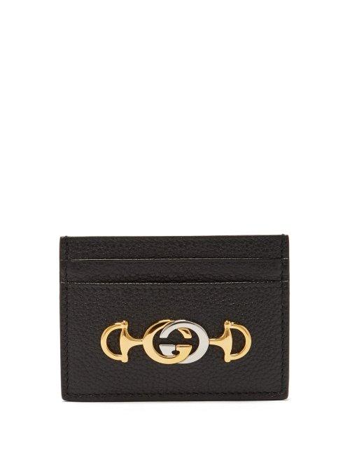 Matchesfashion.com Gucci - Zumi Leather Cardholder - Womens - Black