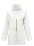Matchesfashion.com Dodo Bar Or - Kaya High-neck Textured-leather Playsuit - Womens - White