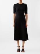 Gabriela Hearst - Seymore Knitted Midi Dress - Womens - Black