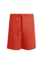 Hecho Drawstring-waist Linen Shorts
