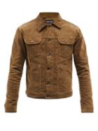 Tom Ford - Leather-trim Cotton-blend Corduroy Jacket - Mens - Brown