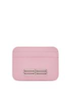 Balenciaga - Cash Bb-logo Grained-leather Cardholder - Womens - Light Pink