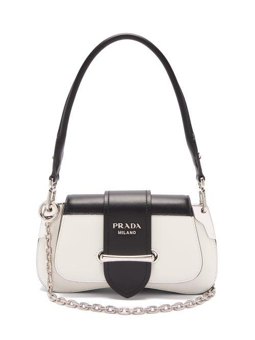 Matchesfashion.com Prada - Sidonie Mini Leather Shoulder Bag - Womens - Black