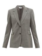 Matchesfashion.com Gabriela Hearst - Sophie Single-breasted Wool Jacket - Womens - Dark Grey