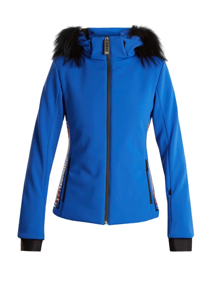 Fendi Logo-print Fur-trimmed Ski Jacket