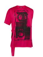 Matchesfashion.com Raf Simons - Asymmetric Open Side T Shirt - Mens - Pink