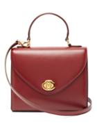 Matchesfashion.com Mark Cross - Valentina Monogram Leather Handbag - Womens - Burgundy