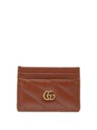 Gucci - Gg Marmont Quilted Leather Cardholder - Womens - Tan