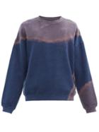 Matchesfashion.com Noma T.d. - Tie-dyed Cotton-loopback Jersey Sweatshirt - Mens - Navy